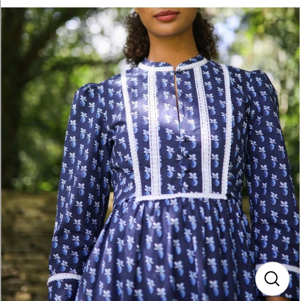 Pink City Prints Midnight Strawberry Audrey dress - Picture 4 of 9